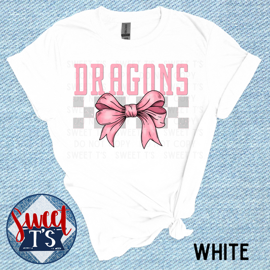 Pink Bow *Dragons*