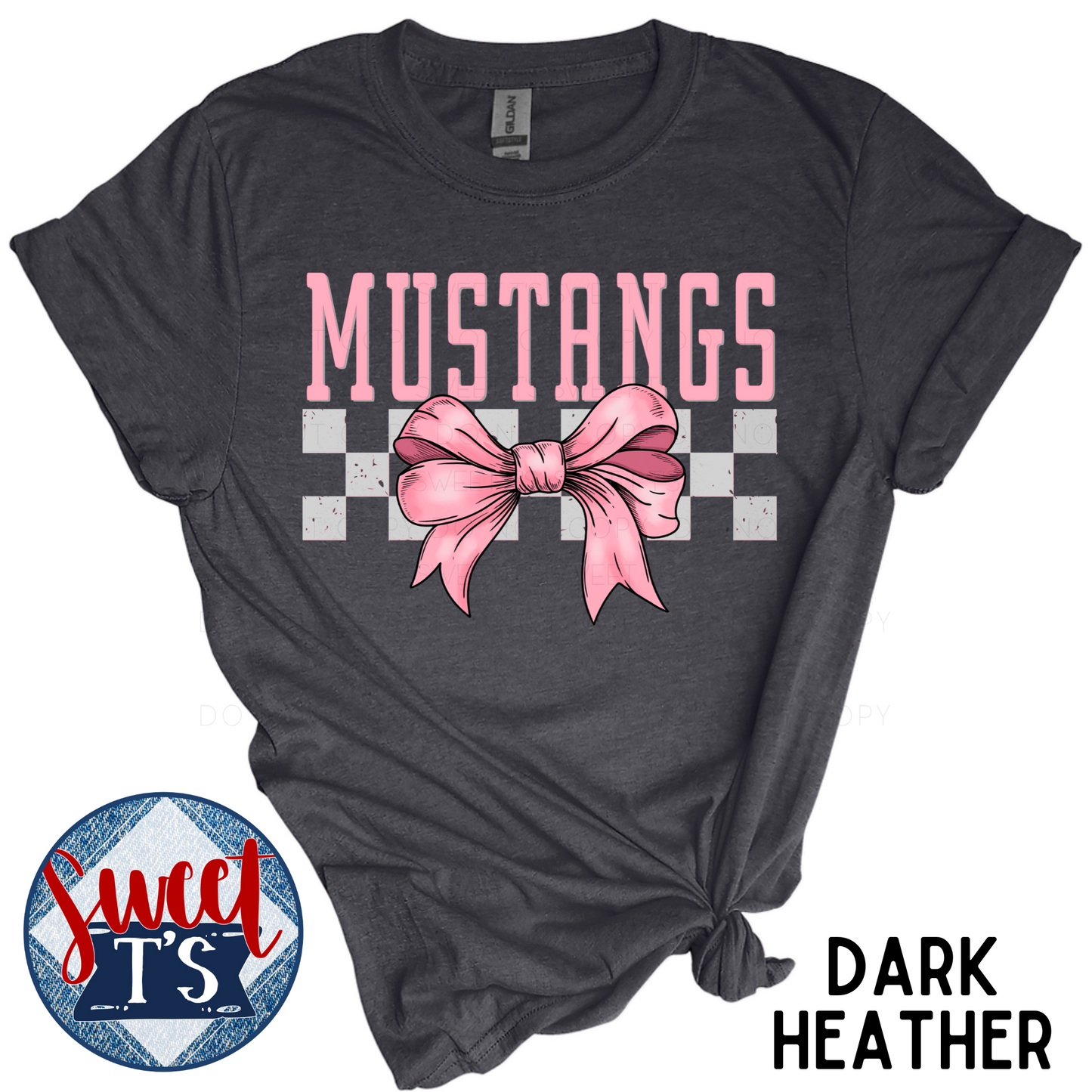 Pink Bow *Mustangs*