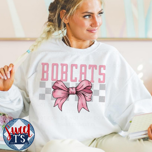 Pink Bow *Bobcats*
