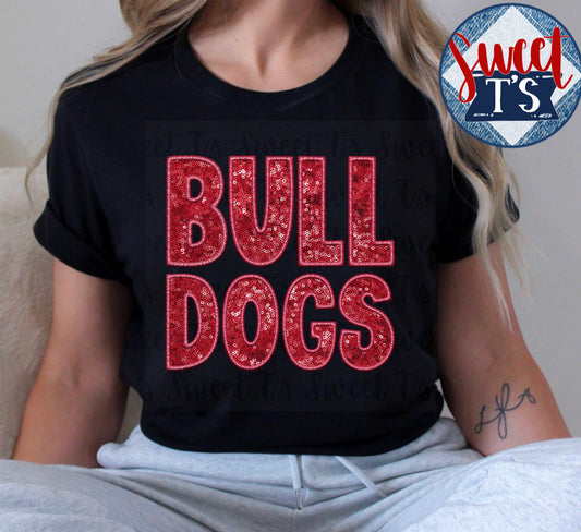 Bulldogs *Faux Embroidery Sequin*